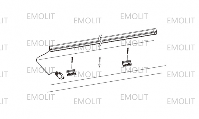 Aluminium Super Slim 5mm Housing Touch Switch LED Furniture Cabinet Lamp High Lumen CE Approval 1