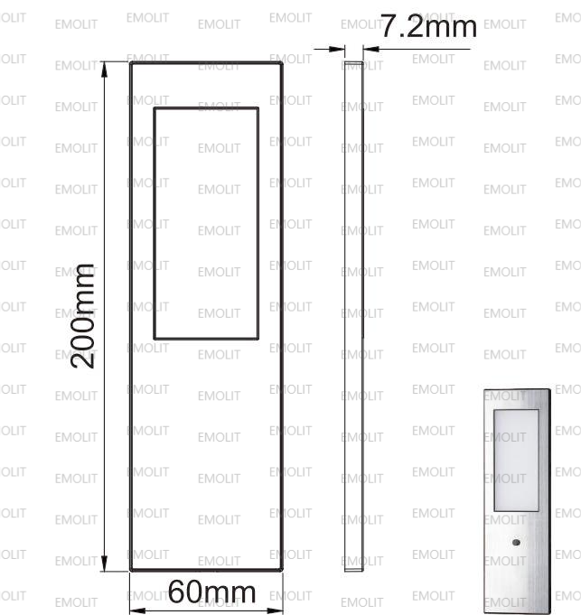 Flat Square Wall Installation LED Furniture Cabinet Lamp Magnet Cover CE Approval 1
