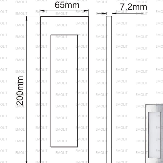 Flat Square Wall Installation LED Furniture Cabinet Lamp Magnet Cover CE Approval 1