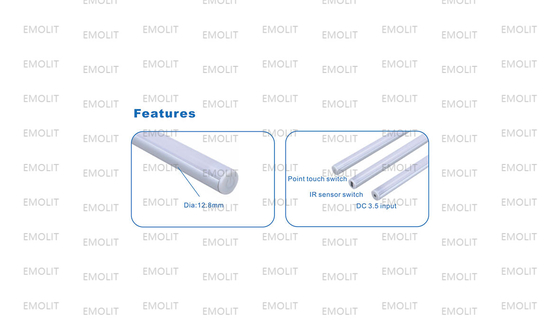 Aluminium Housing Rotatable and Linkable LED Furniture Cabinet Lamp High Lumen CE Approval