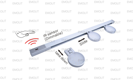 Aluminum IR Sensor Dimmable Track LED Furniture Lamp Set High Lumen CE Approval