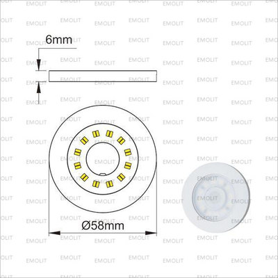 Super Slim Spot CCT LED Furniture Cabinet Lamp CE Approval