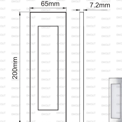 Flat Square Wall Installation LED Furniture Cabinet Lamp Magnet Cover CE Approval