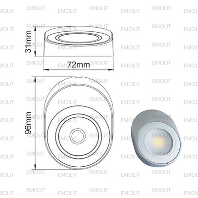 Sensor Swith COB LED Furniture Cabinet Lamp CE Approval