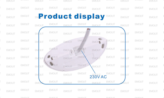 Egg Shape Corner Installation High Voltage LED Furniture Cabinet Lamp CE Approval