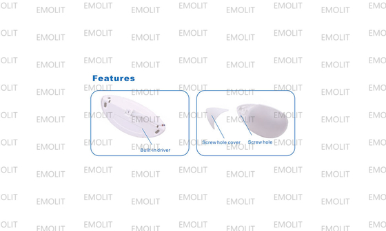 Egg Shape Corner Installation High Voltage LED Furniture Cabinet Lamp CE Approval