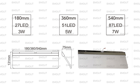 Aluminium Panel Light For Furniture Shelf CE Approval